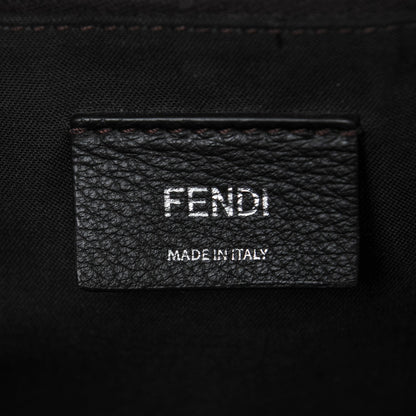 Fendi Vitello Dolce 4 Color Medium By The Way Boston Bag Carbone Grigio Polvere Multicolor 6 of 6