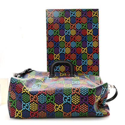 Gucci GG Supreme Monogram Psychedelic Duffle Backpack Black Multicolor 10 of 10