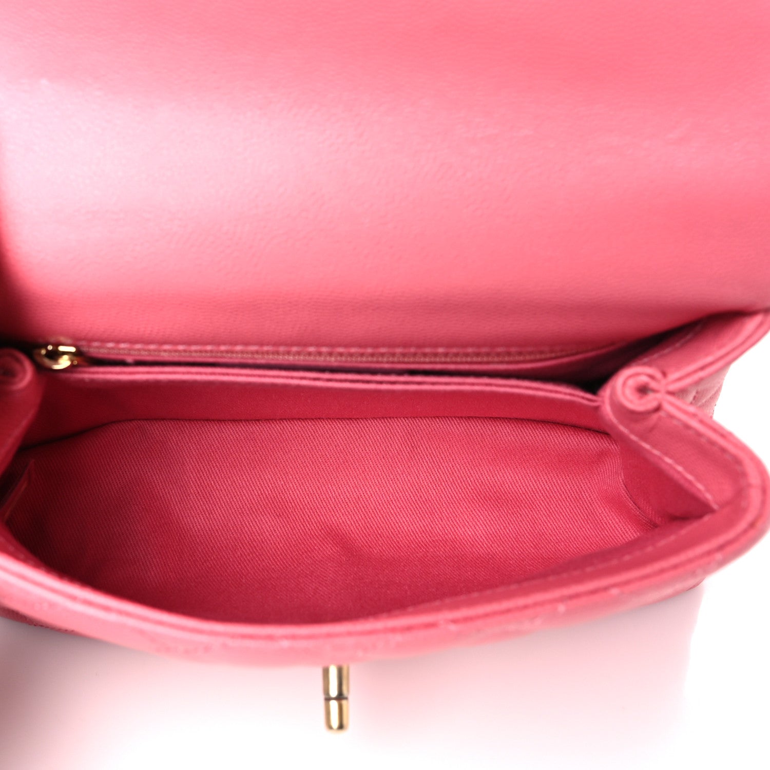 Chanel Caviar Lizard Embossed Quilted Mini Coco Handle Flap Pink 5 of 10