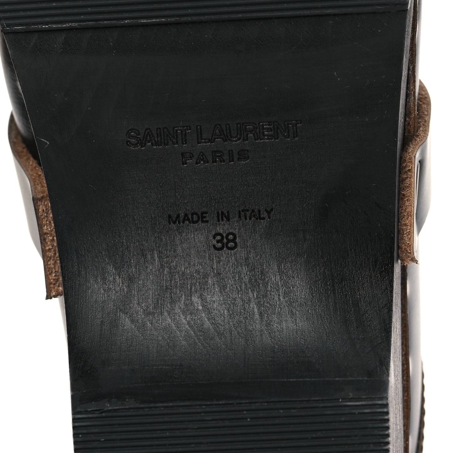 Smooth Calfskin Le Maillon Clogs 38 Black