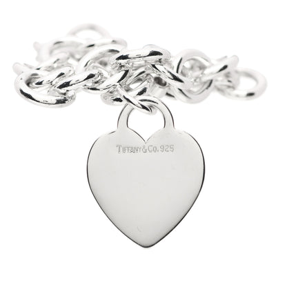 Tiffany Sterling Silver Heart Tag Charm Bracelet 3 of 3
