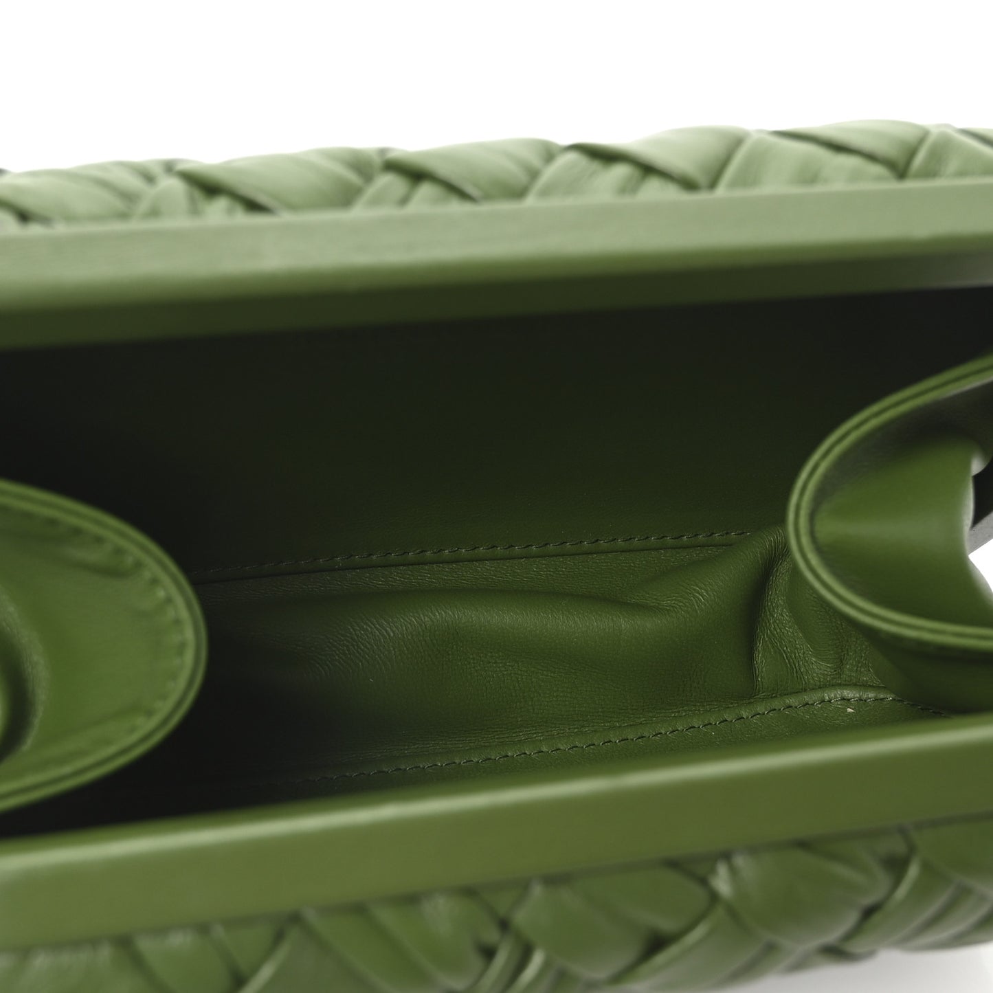 Calfskin Intrecciato Knot On Strap Avocado