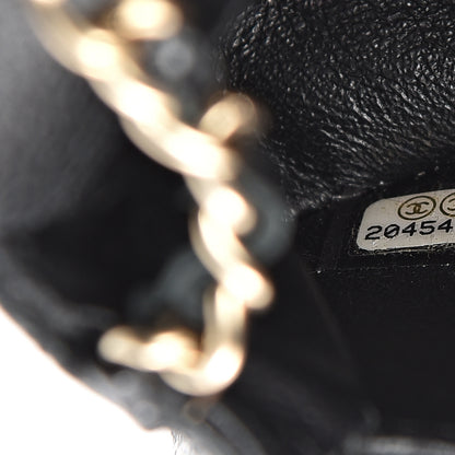 Chanel Metallic Caviar Quilted Extra Mini Flap Black 7 of 12