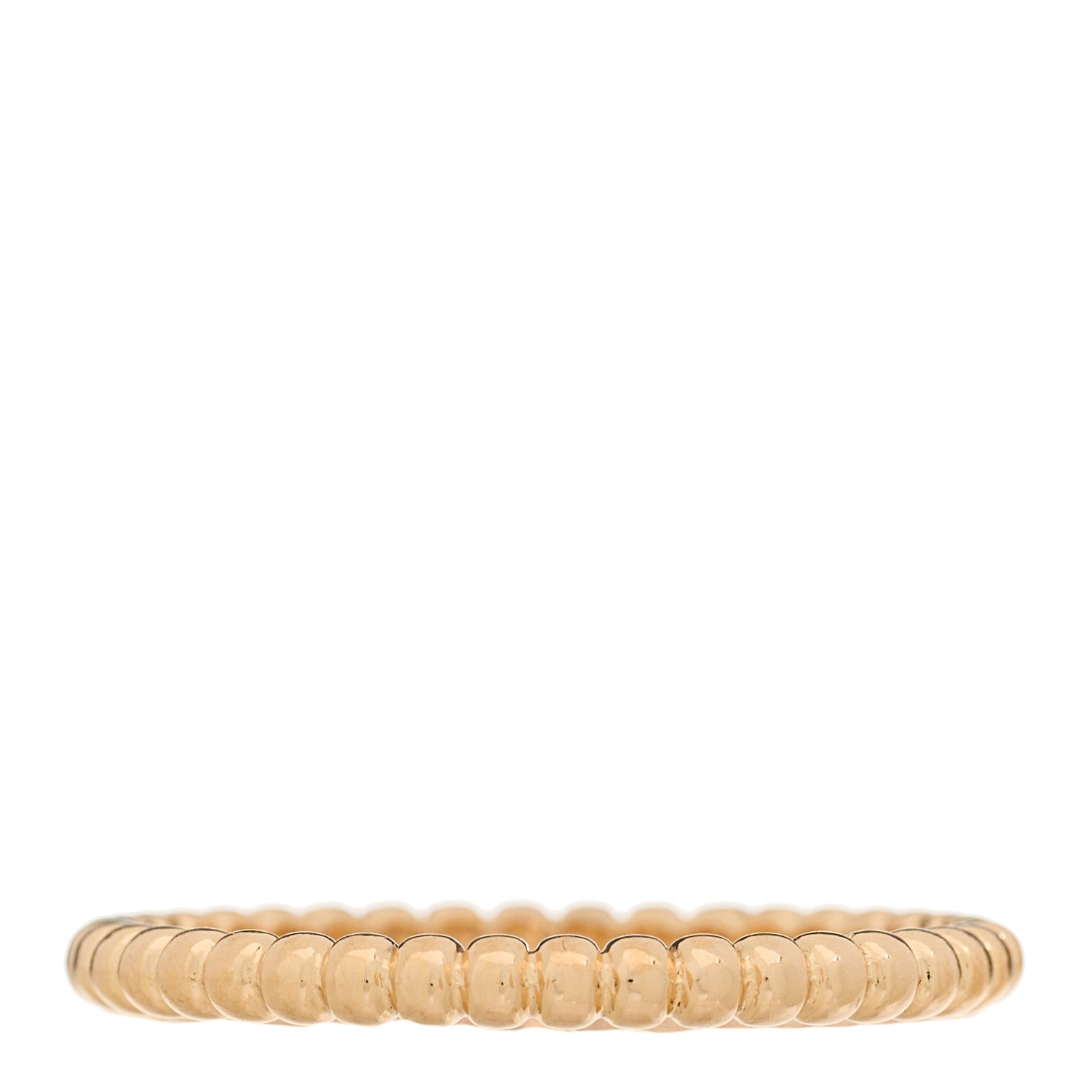 Van Cleef & Arpels 18K Rose Gold Small Perlee Ring 59 8.75 1 of 4