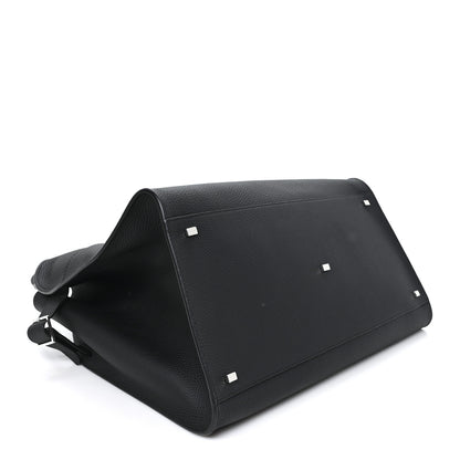 The Row Grained Calfskin Soft Margaux 17 Black 4 of 9