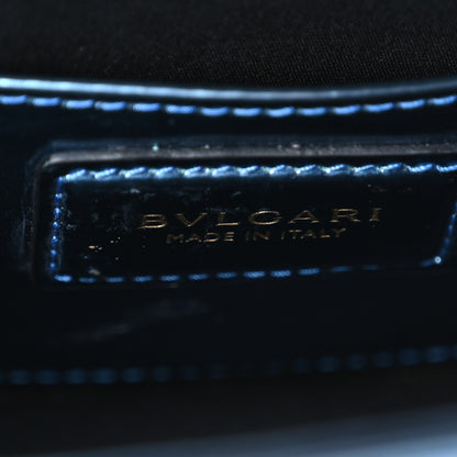 Bulgari Metallic Calfskin Small Serpenti Forever Snake Strap Crossbody Bag Blue 6 of 11