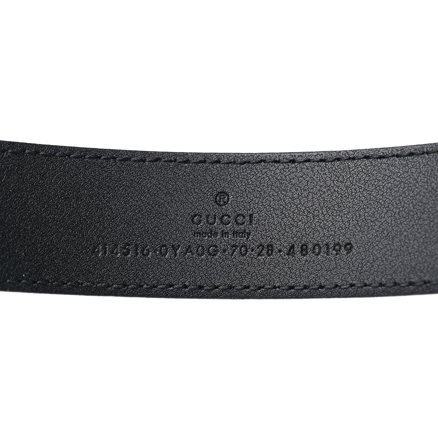 Plutone Calfskin Double G 30mm Belt 70 28 Black