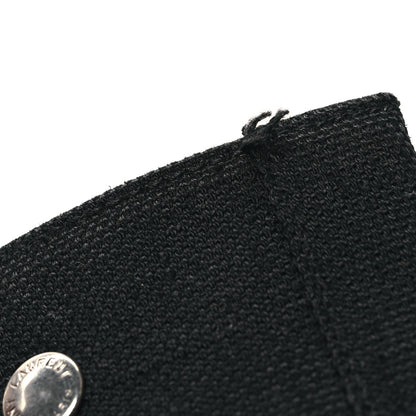 Saint Laurent Raffia Linen Calfskin Rive Gauche Tote Black 11 of 13