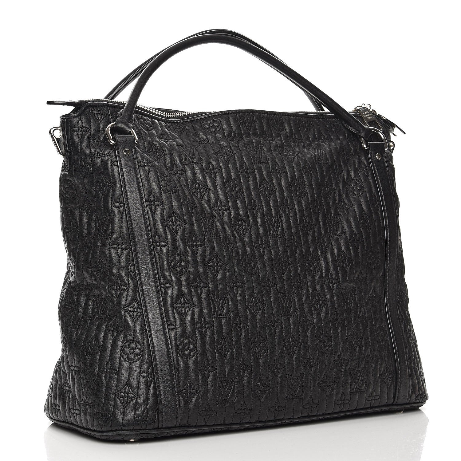 Louis Vuitton Monogram Lambskin Antheia Ixia MM Black 3 of 9