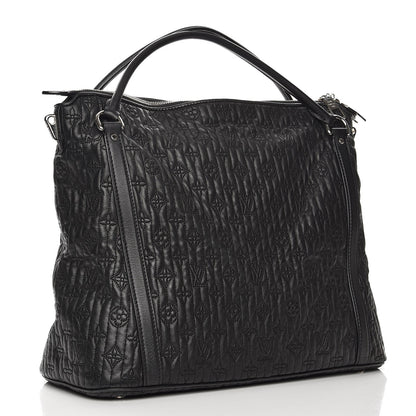 Louis Vuitton Monogram Lambskin Antheia Ixia MM Black 3 of 9