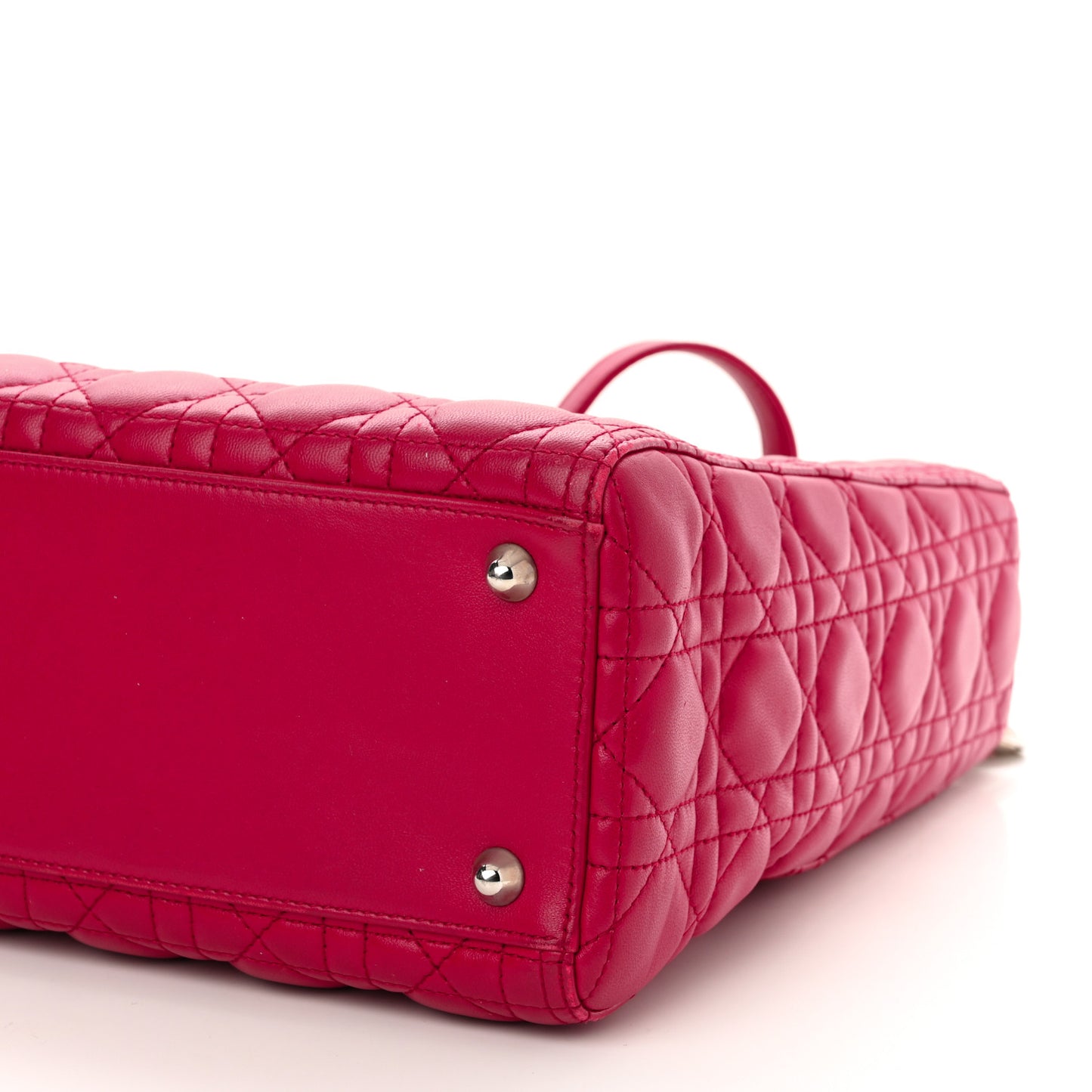 Lambskin Cannage Large Lady Dior Pink