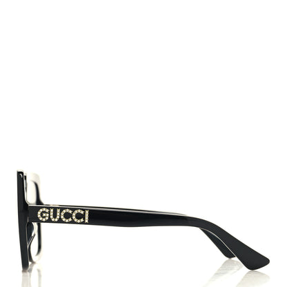 Gucci Crystal Square Frame GG Sunglasses GG0418S Black 3 of 8