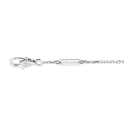 Van Cleef & Arpels 18K White Gold Diamond Sweet Alhambra Bracelet 4 of 5