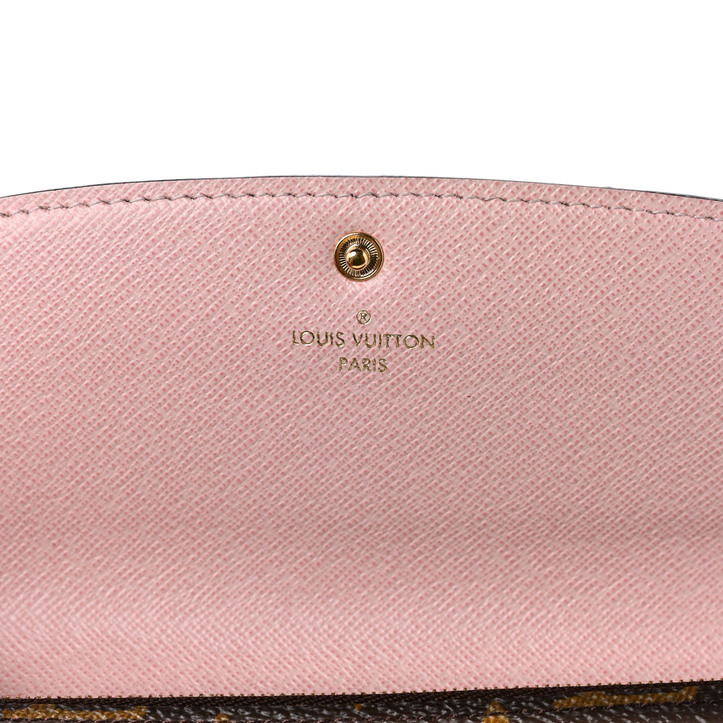 Monogram Emilie Wallet Rose Ballerine