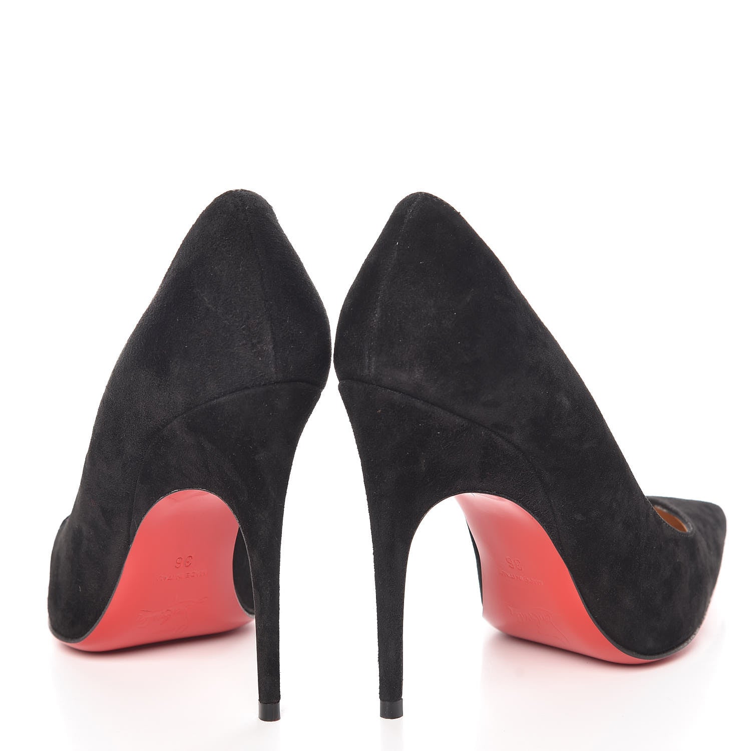 Christian Louboutin Veau Velours Alminette 100 Pumps 36 Black 5 of 11