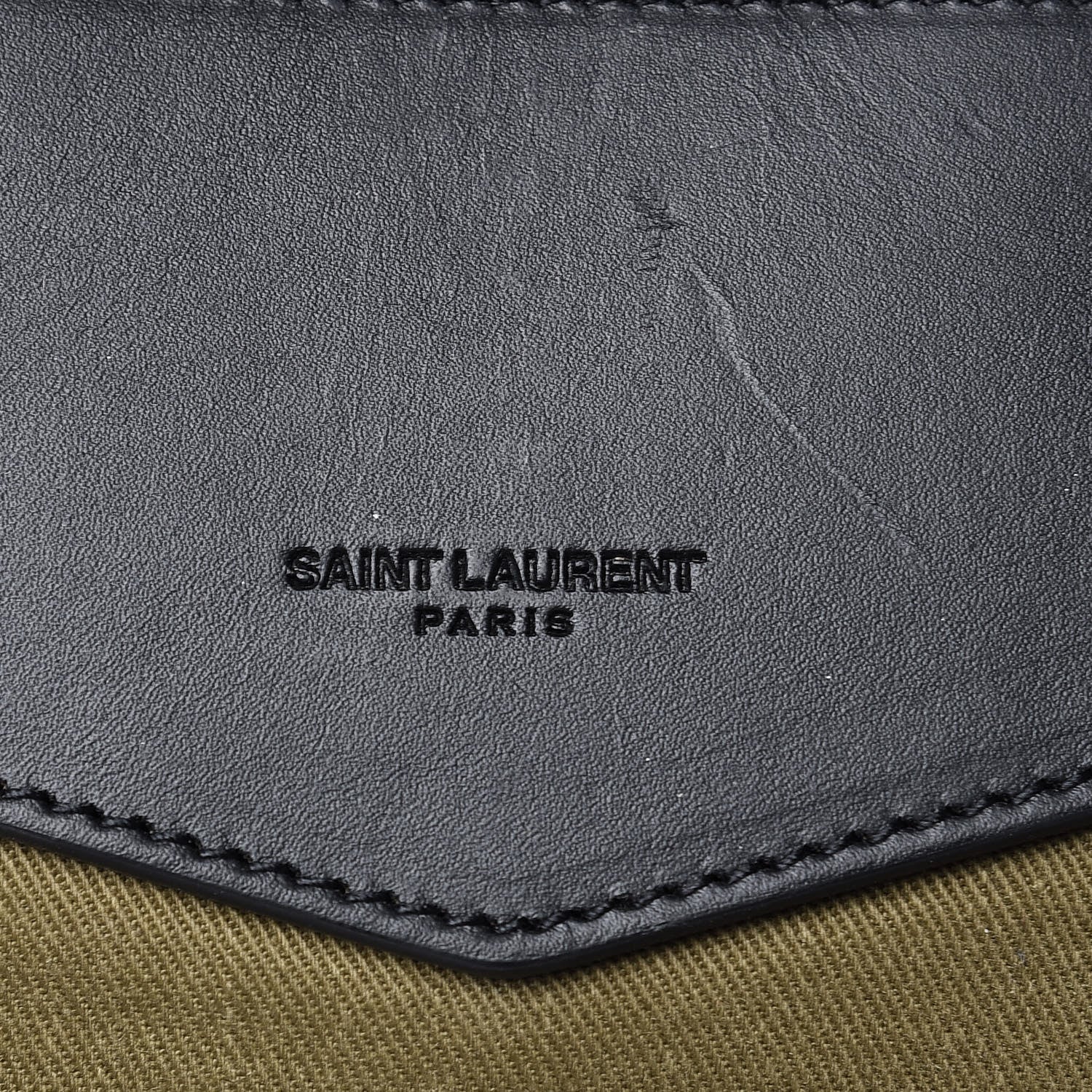 Saint Laurent Gabardine Noe Backpack Khaki 6 of 12