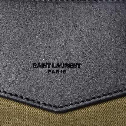 Saint Laurent Gabardine Noe Backpack Khaki 6 of 12