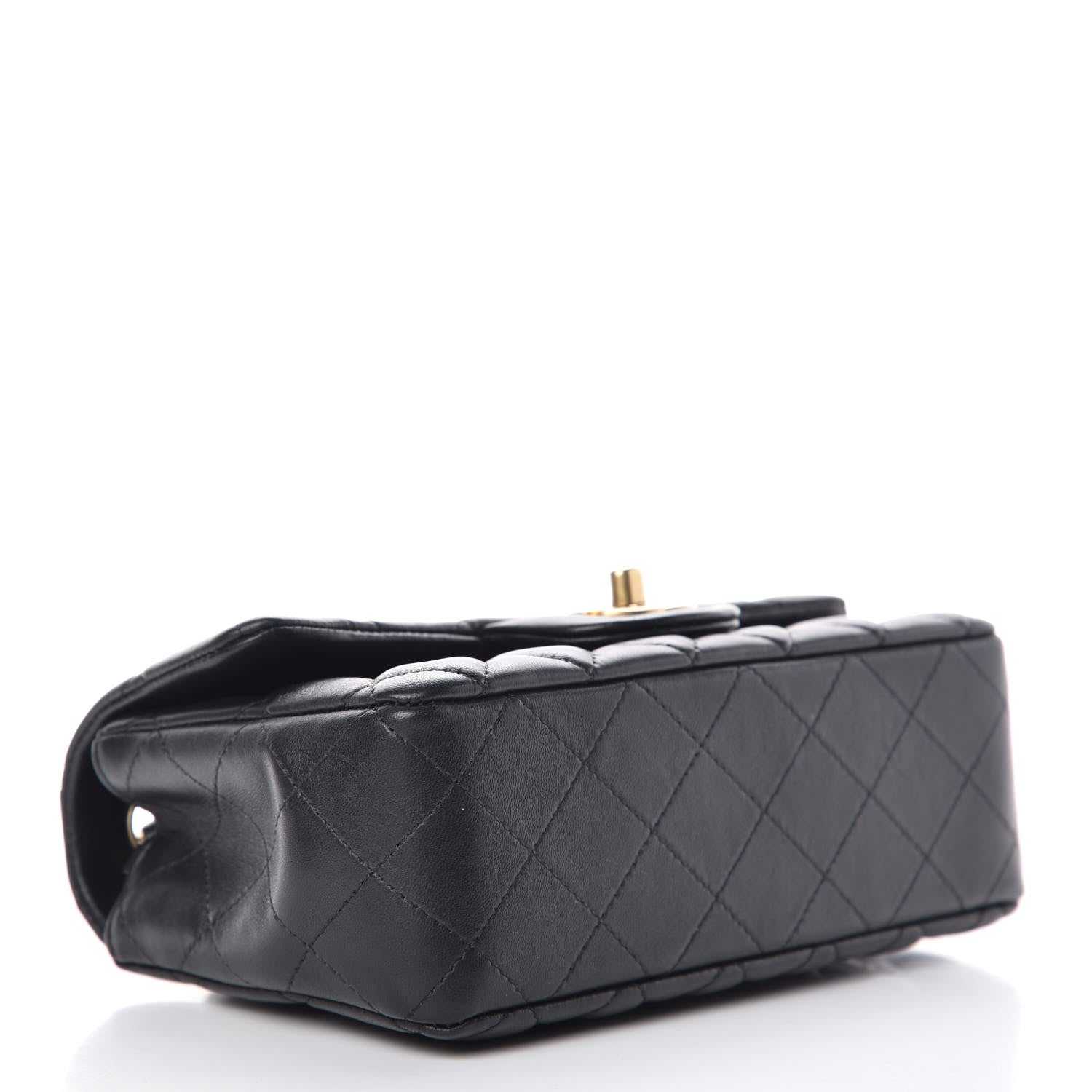 Chanel Lambskin Quilted Mini Rectangular Flap Black 4 of 10