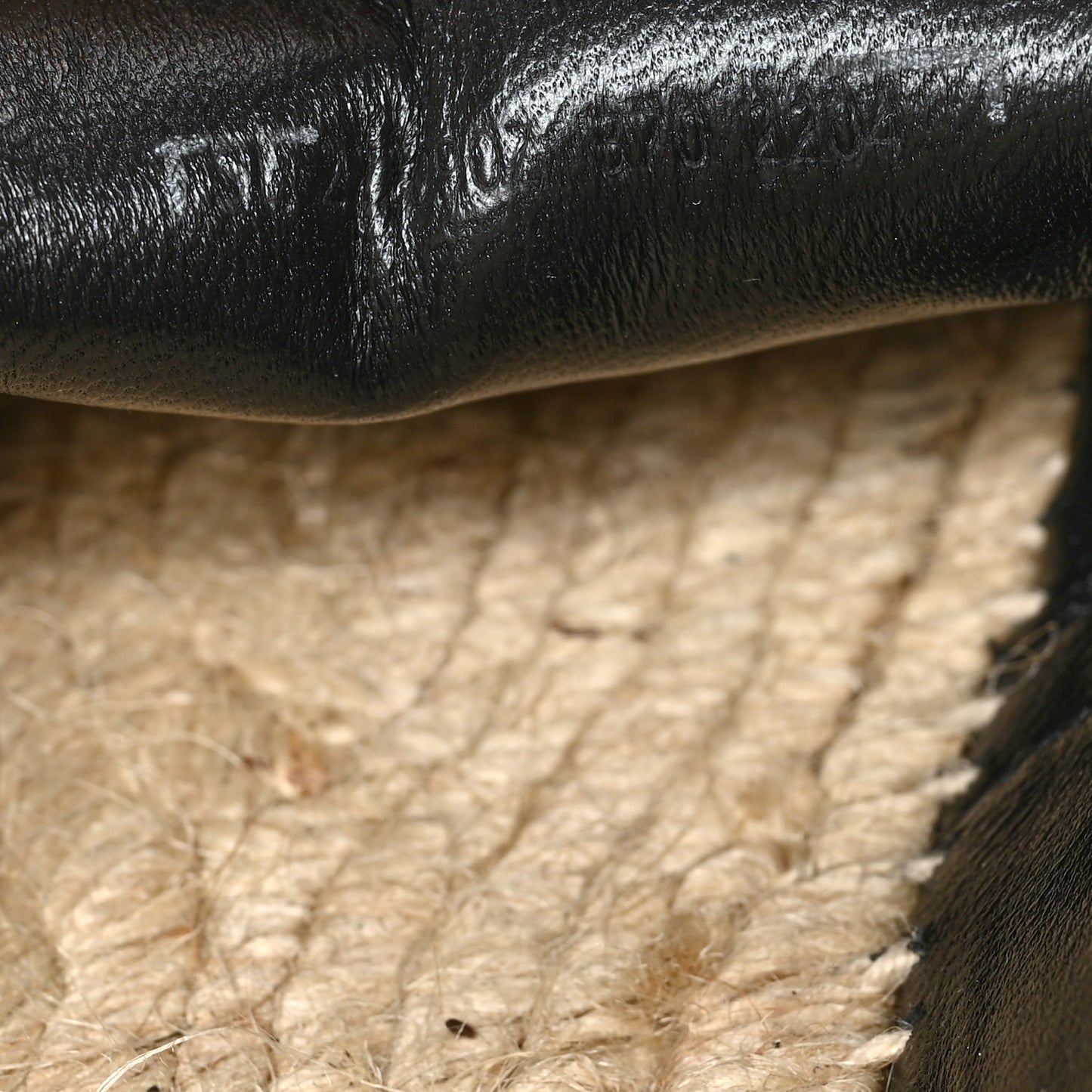 Goatskin Feria Espadrille 37 Black