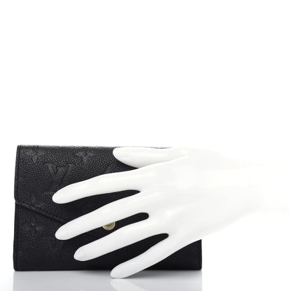 Louis Vuitton Empreinte Compact Curieuse Wallet Black 2 of 6