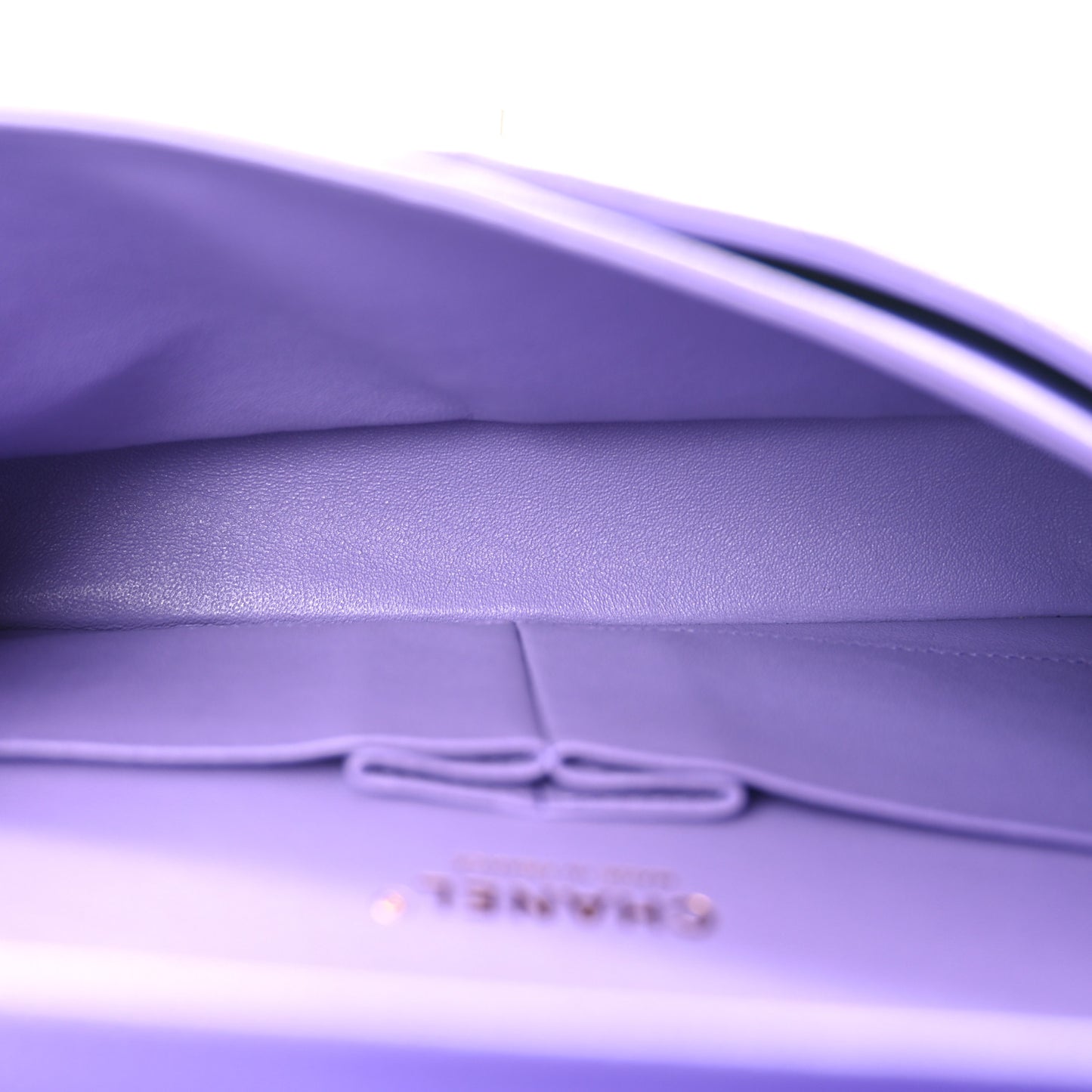 Caviar Quilted Medium Double Flap Purple