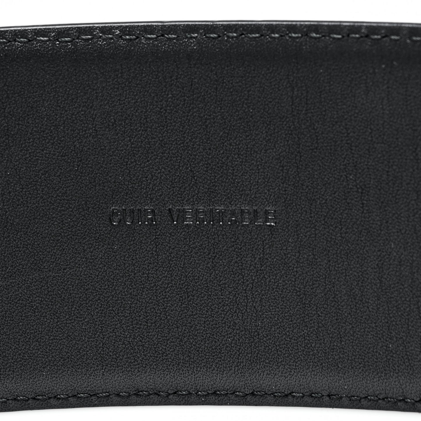 Calfskin Resin Gabrielle CC Logo Belt 95 38 Black White