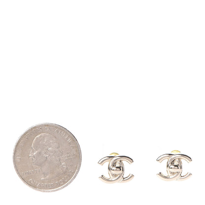Chanel Metal CC Turnlock Earrings Gold 2 of 5