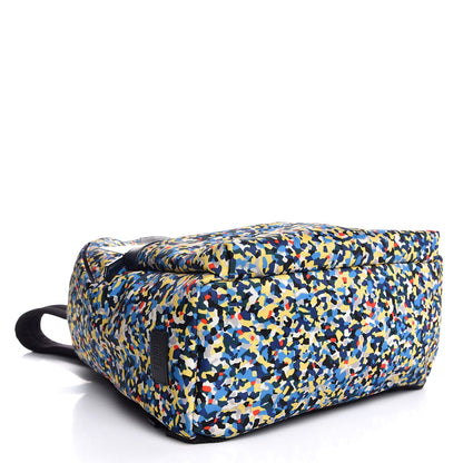 Fendi Nylon Vitello Elite Flamingo Granite Lightning Monster Eyes Backpack Multicolor Lavagna 5 of 9