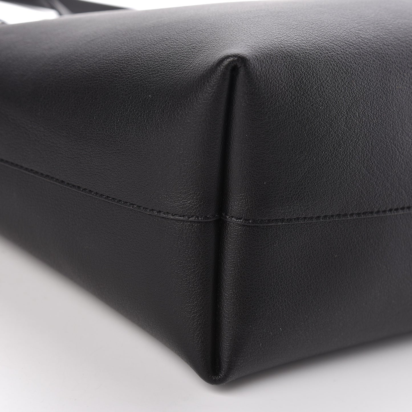 Calfskin Large Shopping Tote Black