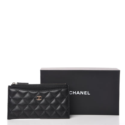 Chanel Caviar Quilted Classic Zip Pouch Black 8 of 8