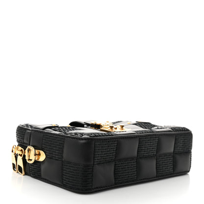 Louis Vuitton Lambskin Damier Quilt Troca PM Black 4 of 10