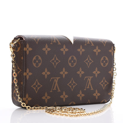 Louis Vuitton Monogram Lovely Birds Pochette Felicie Chain Wallet 3 of 9