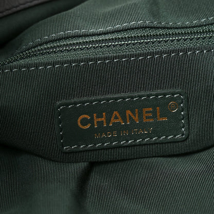 Chanel Tweed Aged Calfskin Quilted Casual Style Hobo Black 6 of 10