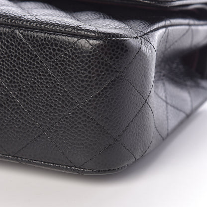 Chanel Caviar Quilted Medium Double Flap Black 11 of 12
