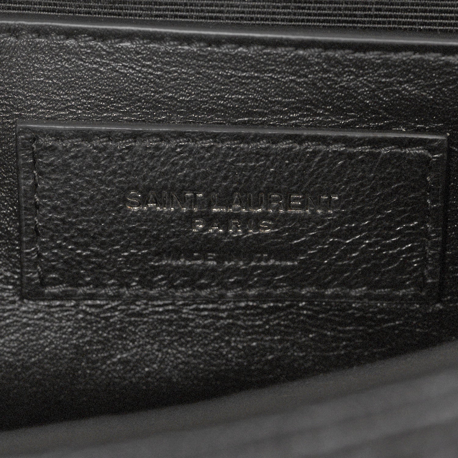 Saint Laurent Grain De Poudre Textured Mixed Matelasse Triquilt Small Monogram Satchel Black 7 of 10