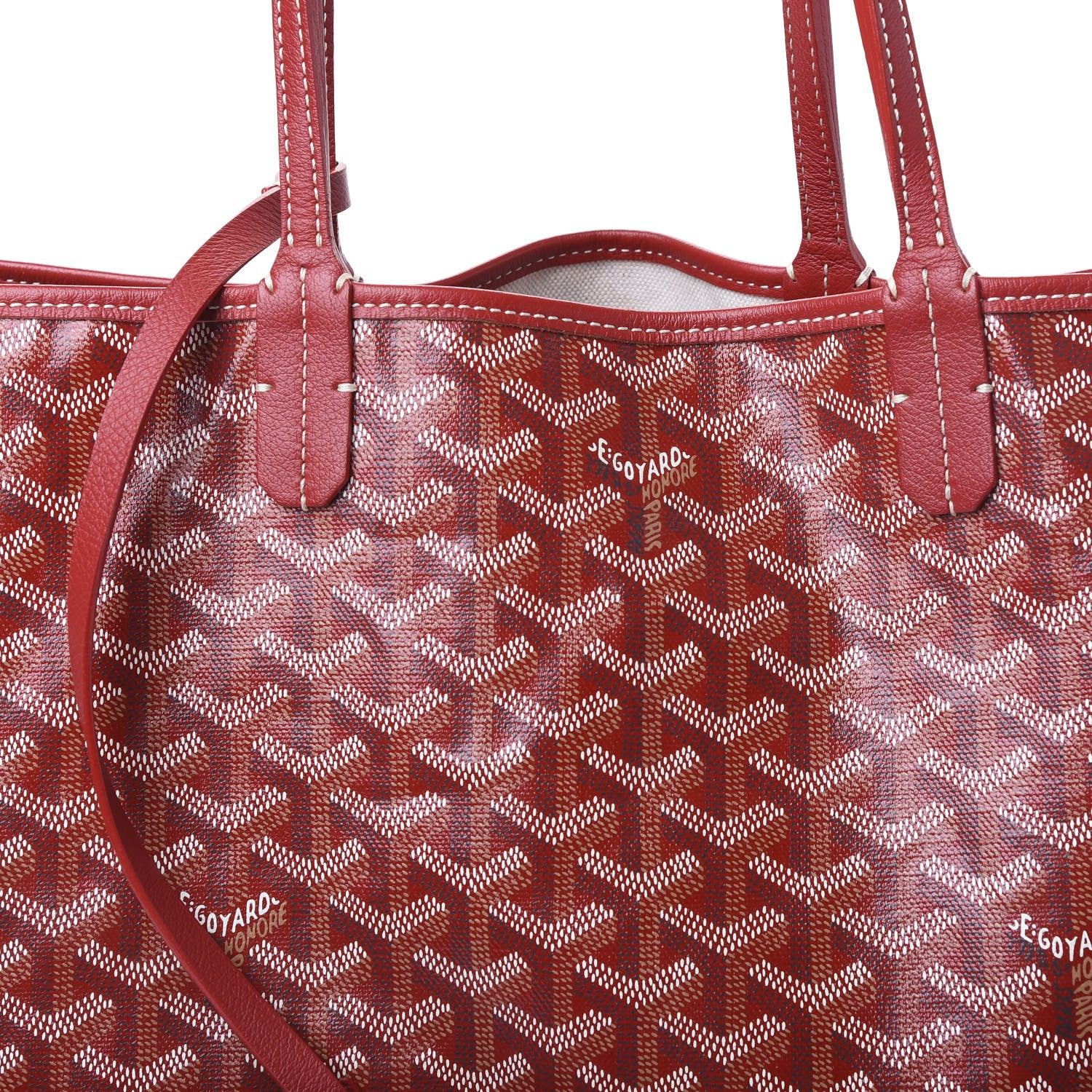 Goyard Goyardine Saint Louis PM Red 9 of 9