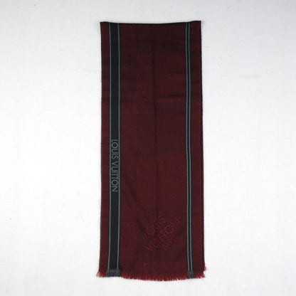 Louis Vuitton Wool Damier Geant Messager Scarf 3 of 4