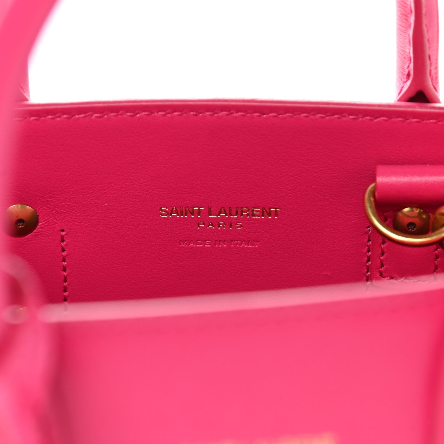 Saint Laurent Calfskin Nano Sac De Jour Bubblegum 6 of 10