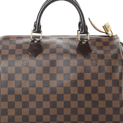 Louis Vuitton Damier Ebene Speedy 30 9 of 17