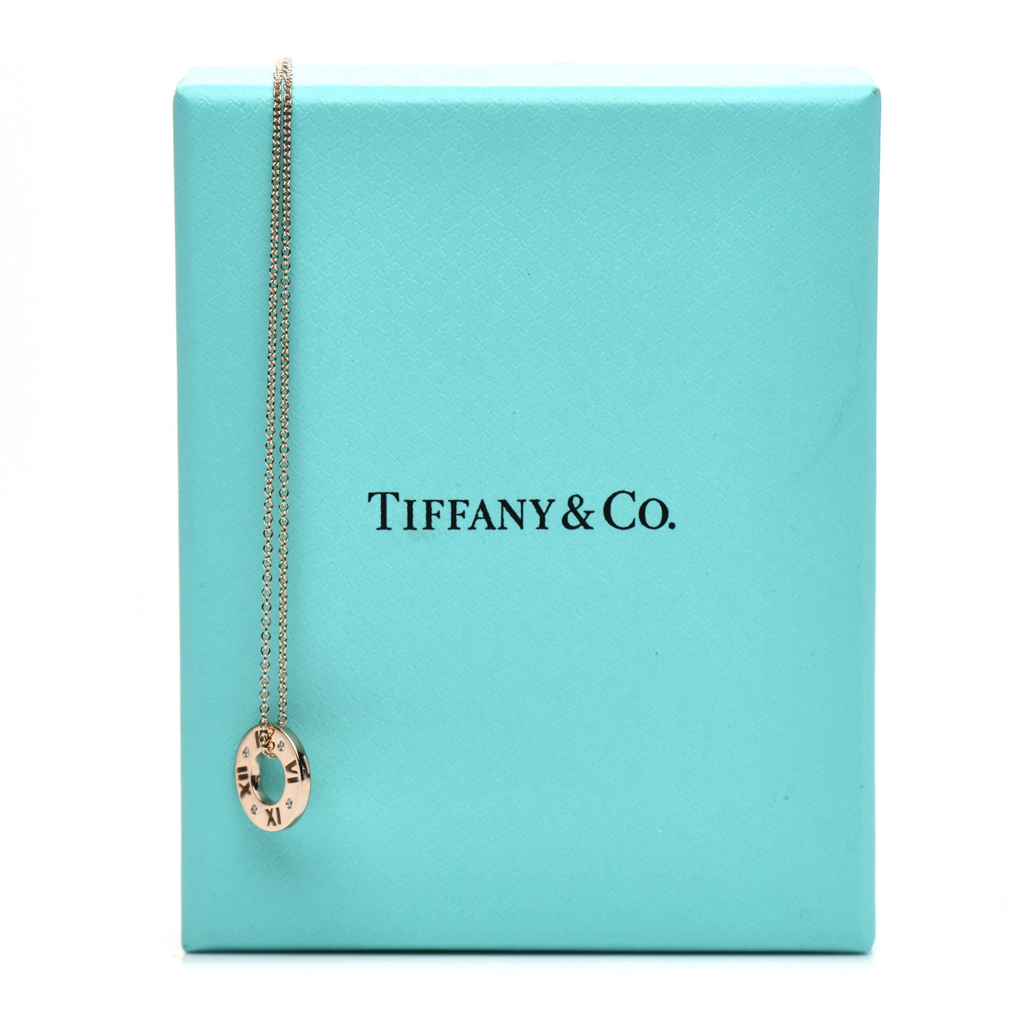 18K Rose Gold Diamond Atlas Pierced Pendant Necklace