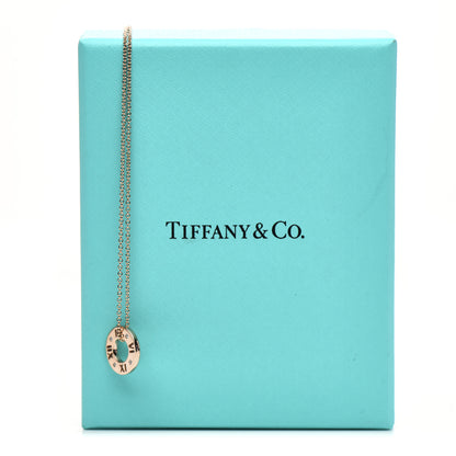 Tiffany 18K Rose Gold Diamond Atlas Pierced Pendant Necklace 6 of 6