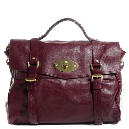 Mulberry Soft Buffalo Leather Oversized Alexa Oxblood 1 of 12