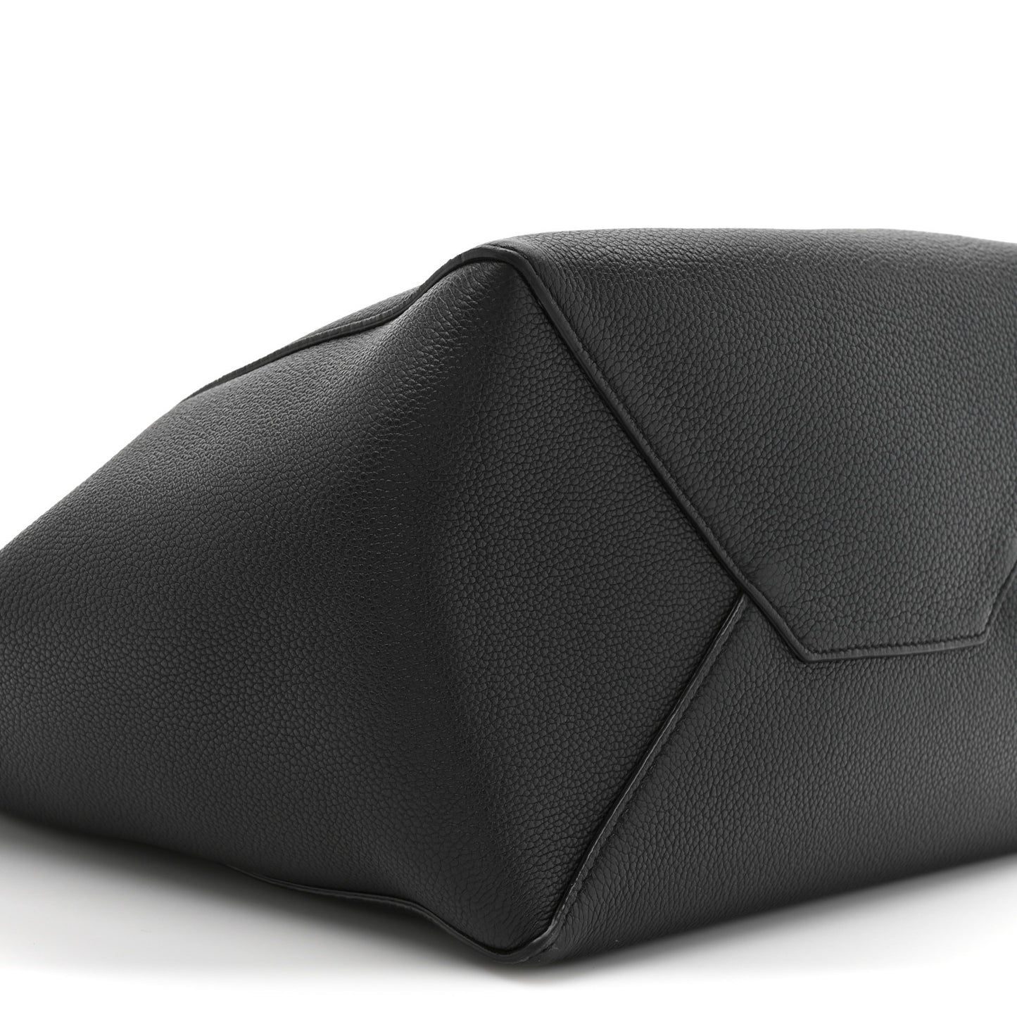 Soft Grained Calfskin Small Belt Cabas Phantom Black