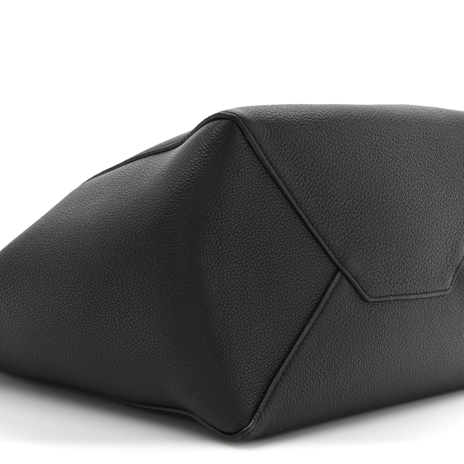 Celine Soft Grained Calfskin Small Belt Cabas Phantom Black 10 of 12