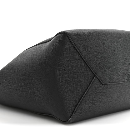 Celine Soft Grained Calfskin Small Belt Cabas Phantom Black 10 of 12