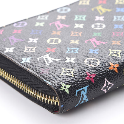 Louis Vuitton Monogram Multicolor Zippy Wallet Black Grenade 11 of 12