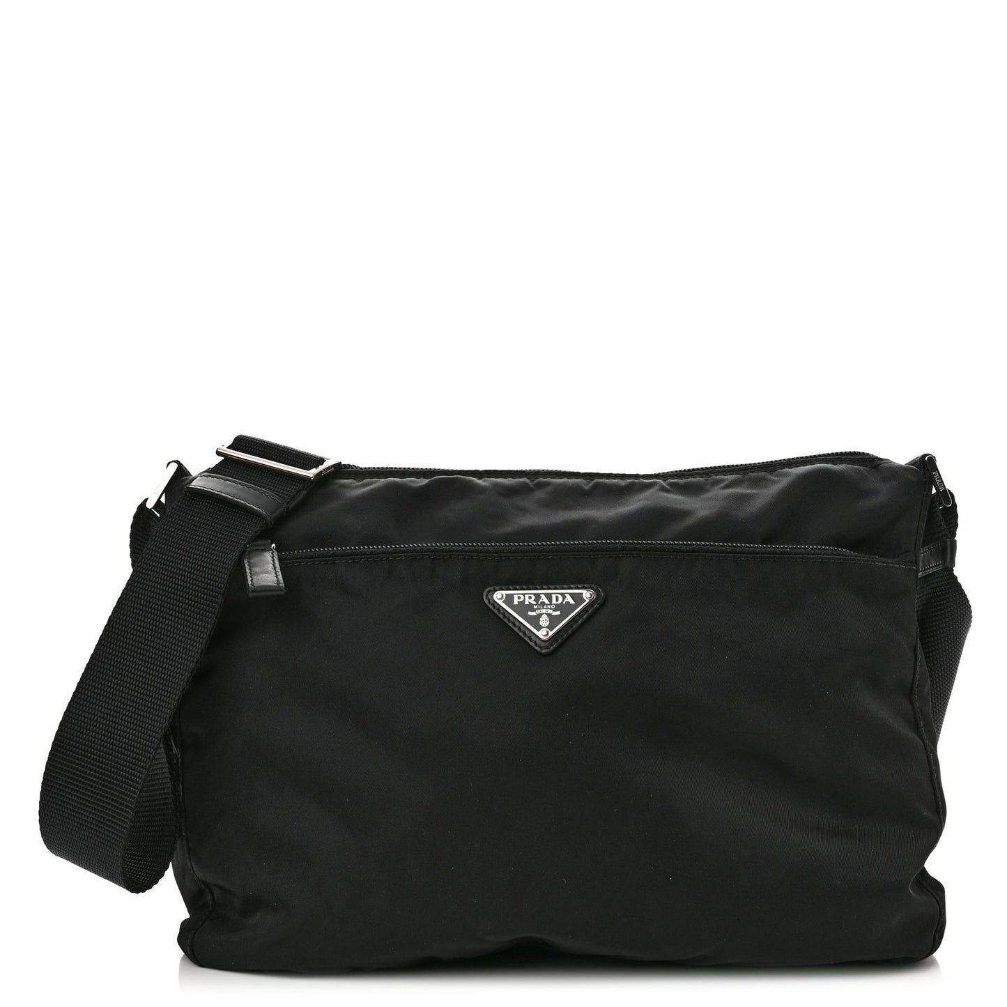 Tessuto Nylon Crossbody Bag Black