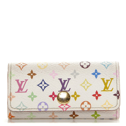 Louis Vuitton Monogram Multicolor Multicles 4 Key Holder White Litchi 1 of 8