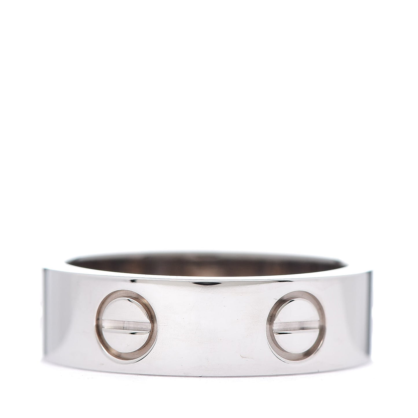 18K White Gold 5.5mm LOVE Ring 52 6