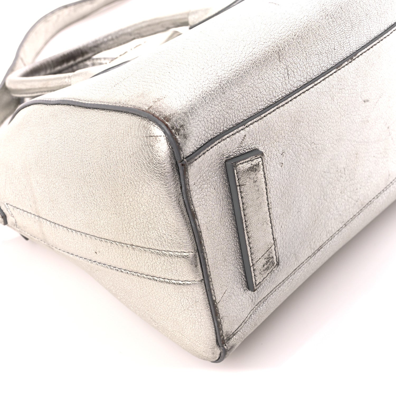 Givenchy Metallic Sugar Goatskin Small Antigona Silver 10 of 18